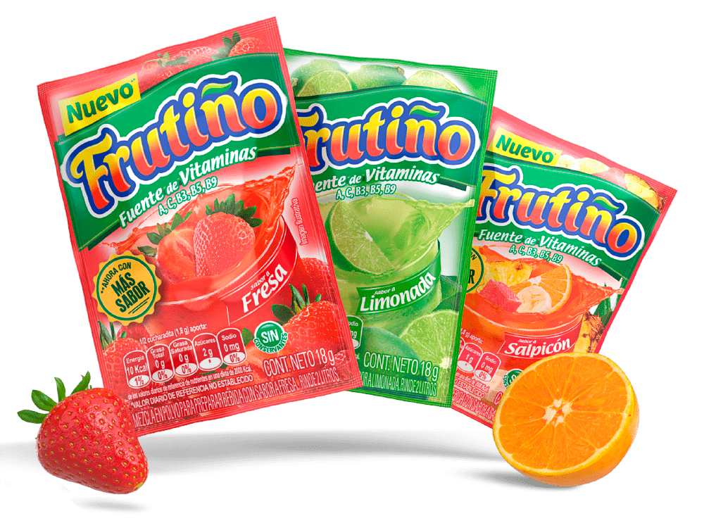 Frutiño, refrescantes y deliciosos sabores a fruta.