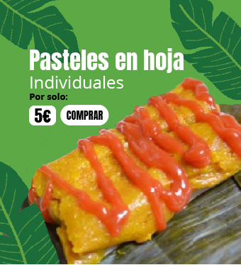 Oferta pasteles en hoja